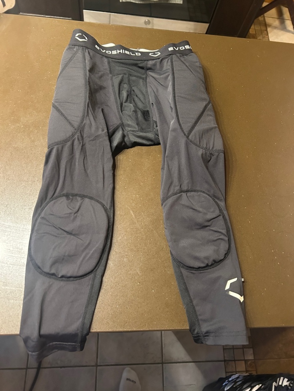 EvoShield Kids Black Padded Sliding Shorts - Protective Baseball/Softball Gear